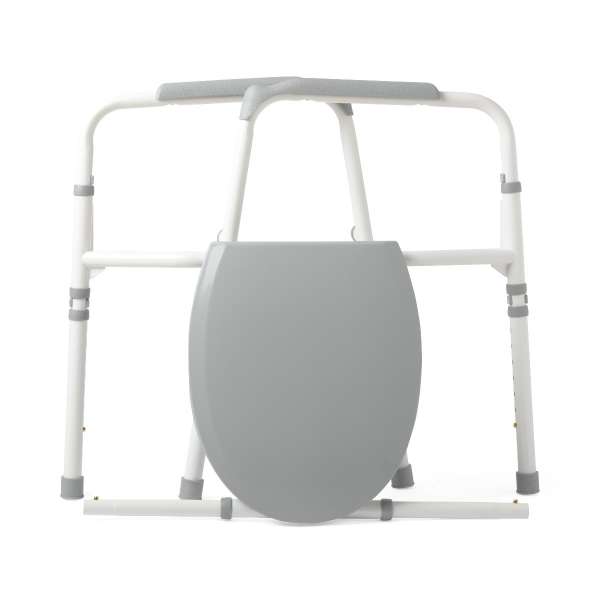 Extra-Wide 24" Steel Bariatric Commode with 650 lb. Capacity, Elongated Image