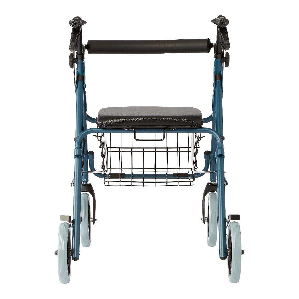 Medline Deluxe Aluminum Rollator, Blue Image