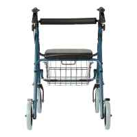 Medline Deluxe Aluminum Rollator, Blue Image thumbnail