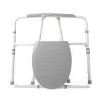 Extra-Wide 24" Steel Bariatric Commode with 650 lb. Capacity, Elongated Image thumbnail